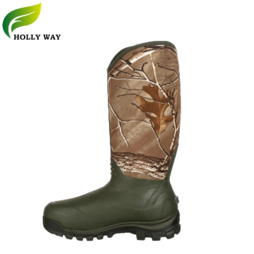 Bottes de caoutchouc camouflage populaires pour la pêche de chasse à la neige